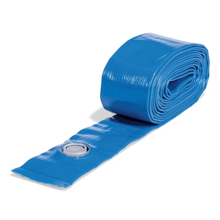 Pig Reusable Water-Filled Barrier, Ideal For Washdowns, Temporary Water Diversion, 3in W x 50' L WTR043